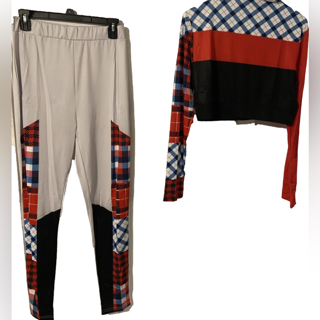 Two Piece Multi Pattern Legging Set